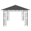 Pavėsinė su tinkleliu nuo uodų, antracito, 4x3x2,73m, 180g/m²