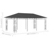Pavėsinė su tinkleliu nuo uodų, antracito spalvos, 6x3x2,73m