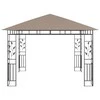 Pavėsinė su tinkleliu nuo uodų, taupe spalvos, 3x3x2,73m