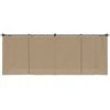 Pavėsinė su užuolaidomis, taupe spalvos, 6x3m, plienas