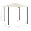 Pavėsinė, taupe spalvos, 3x3x2,7m, 180g/m²
