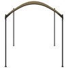 Pavėsinė, taupe spalvos, 4x3x2,6m, 180g/m²