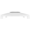 Pavėsinės uždangalas, 2 pakopų, baltas, 4x3m, 310 g/m²