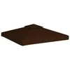 Pavėsinės uždangalas, 2 pakopų, rudas, 3x3m, 310 g/m²