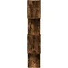 Pertvara/knygų spinta, dūminio ąžuolo, 70x24x129cm, 4 pakopų