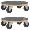 Transportavimo vežimėliai, 2vnt., 38x11,5cm, apskriti, 250kg
