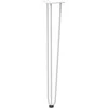 Konsolinių staliukų kojelės, 4 vnt., baltos, 72 cm, plienas