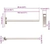 Plūduriuojančių lentynų laikikliai, 12 vnt., Ø12x200 mm, plieno