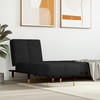 Sofa Poilsio gultas, juodos spalvos, aksomas