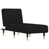 Sofa Poilsio gultas, juodos spalvos, aksomas