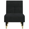 Sofa Poilsio gultas, juodos spalvos, aksomas