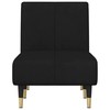 Sofa Poilsio gultas, juodos spalvos, aksomas