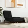 Sofa Poilsio gultas, juodos spalvos, aksomas