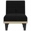 Sofa Poilsio gultas, juodos spalvos, audinys