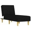 Sofa Poilsio gultas, juodos spalvos, audinys