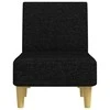 Sofa Poilsio gultas, juodos spalvos, audinys