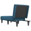 Sofa Poilsio gultas, mėlynos spalvos, aksomas