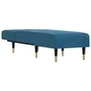 Sofa Poilsio gultas, mėlynos spalvos, aksomas