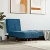 Sofa Poilsio gultas, mėlynos spalvos, aksomas