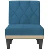 Sofa Poilsio gultas, mėlynos spalvos, aksomas
