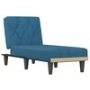 Sofa Poilsio gultas, mėlynos spalvos, aksomas