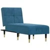 Sofa Poilsio gultas, mėlynos spalvos, aksomas