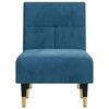 Sofa Poilsio gultas, mėlynos spalvos, aksomas