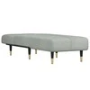 Sofa Poilsio gultas, šviesiai pilkos spalvos, aksomas
