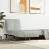 Sofa Poilsio gultas, šviesiai pilkos spalvos, aksomas