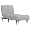 Sofa Poilsio gultas, šviesiai pilkos spalvos, aksomas