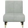 Sofa Poilsio gultas, šviesiai pilkos spalvos, aksomas