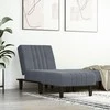 Sofa Poilsio gultas, tamsiai pilkos spalvos, aksomas