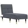 Sofa Poilsio gultas, tamsiai pilkos spalvos, aksomas