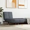 Sofa Poilsio gultas, tamsiai pilkos spalvos, aksomas