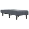 Sofa Poilsio gultas, tamsiai pilkos spalvos, aksomas