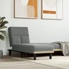 Sofa Poilsio gultas, tamsiai pilkos spalvos, audinys