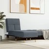 Sofa Poilsio gultas, tamsiai pilkos spalvos, aksomas