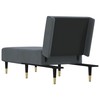 Sofa Poilsio gultas, tamsiai pilkos spalvos, aksomas