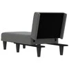 Sofa Poilsio gultas, tamsiai pilkos spalvos, audinys