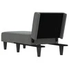 Sofa Poilsio gultas, tamsiai pilkos spalvos, audinys