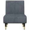 Sofa Poilsio gultas, tamsiai pilkos spalvos, aksomas