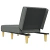 Sofa Poilsio gultas, tamsiai pilkos spalvos, audinys