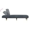 Sofa Poilsio gultas, tamsiai pilkos spalvos, aksomas