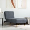 Sofa Poilsio gultas, tamsiai pilkos spalvos, aksomas