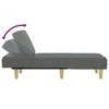 Sofa Poilsio gultas, tamsiai pilkos spalvos, audinys