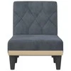 Sofa Poilsio gultas, tamsiai pilkos spalvos, aksomas