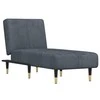 Sofa Poilsio gultas, tamsiai pilkos spalvos, aksomas