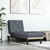 Sofa Poilsio gultas, tamsiai pilkos spalvos, aksomas