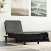 Sofa Poilsio gultas, tamsiai pilkos spalvos, audinys