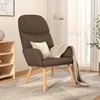 Fotelis Poilsio kėdė, taupe spalvos, audinys